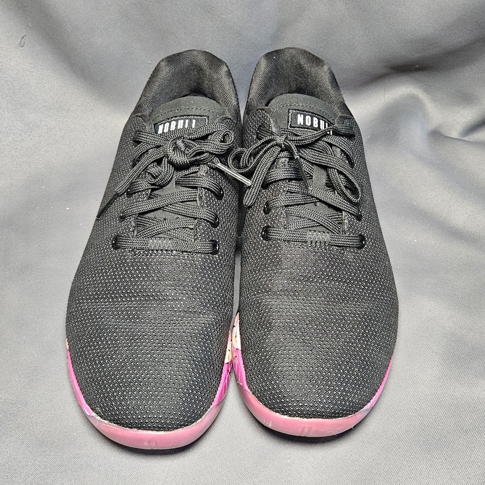 NOBULL Trainer Black Sunset Palm Tree SuperFabric Mens 11.5 Womens 13 Training - Picture 2 of 9